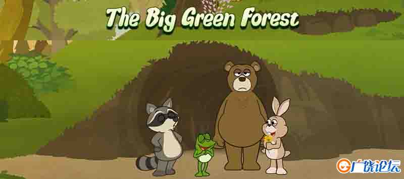 绿色的大森林 The Big Green Forest 全24集 LittleFox1-9级大全套(内嵌字幕版)高清720P视频MP4格式/单词表/ ...