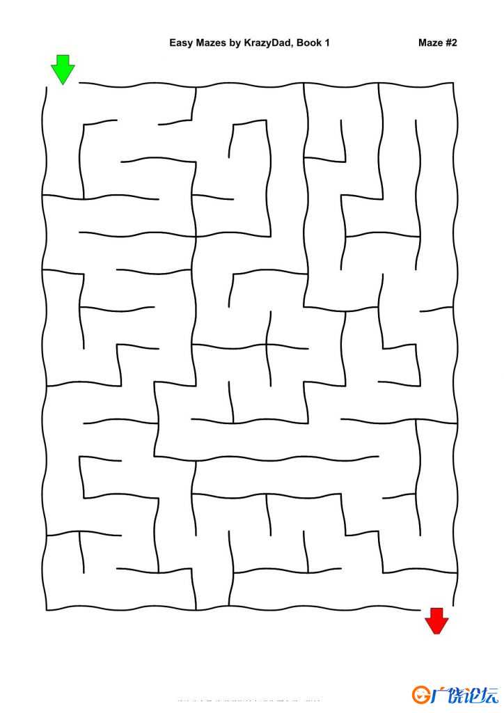 Easy Mazes (Ages 4-6)，1000页PDF可打印 复杂迷宫 亲子游戏 广饶论坛中小学教育智慧平台 ...