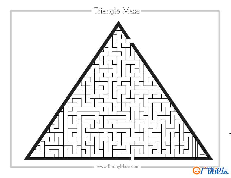 形状复杂迷宫，8PDF可打印 复杂迷宫 亲子游戏 广饶论坛中小学教育智慧平台