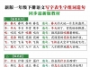 2025一年级下册语文写字表生字组词造句，12页PDF电子版学习资料