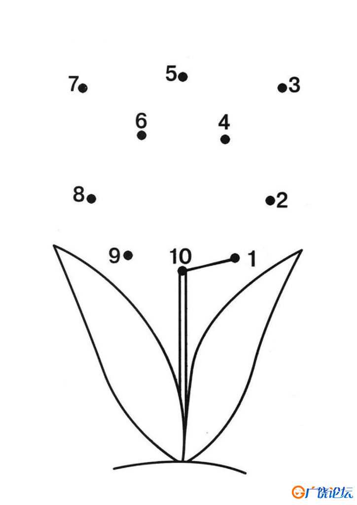 数字连线_10 可打印PDF亲子互动数字游戏