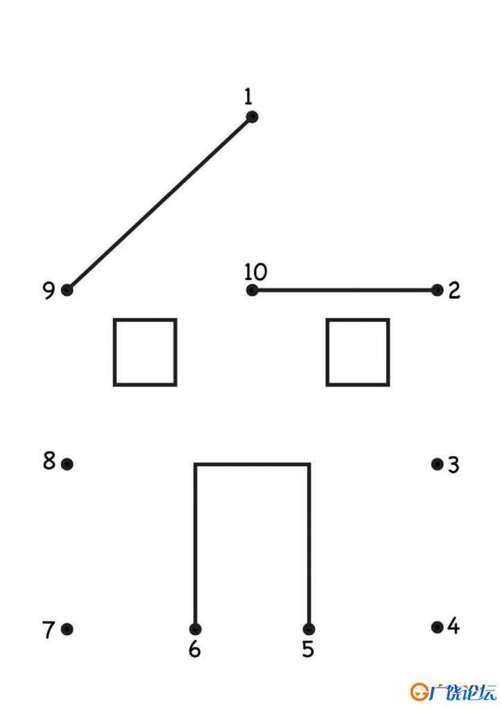 数字连线_10 可打印PDF亲子互动数字游戏