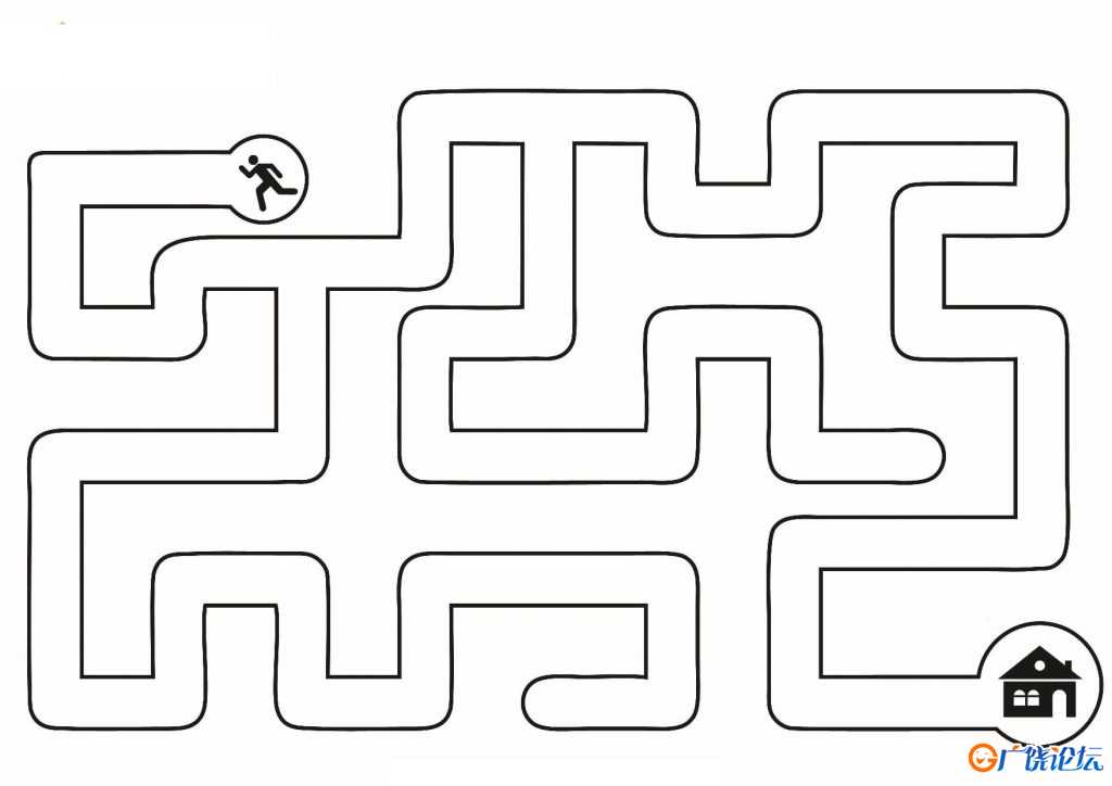 迷宫游戏_3-2，20页PDF可打印 简单迷宫 亲子游戏 广饶论坛中小学教育智慧平台 ...