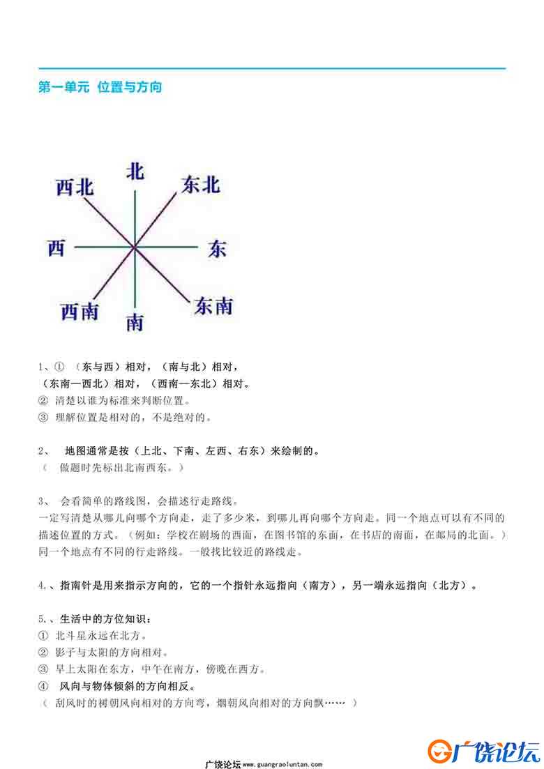 三年级数学下册【期末重点总结】人教版15页可打印PDF 小学3年级综合教学资料 家长在家亲子教育资源 广饶论  ...