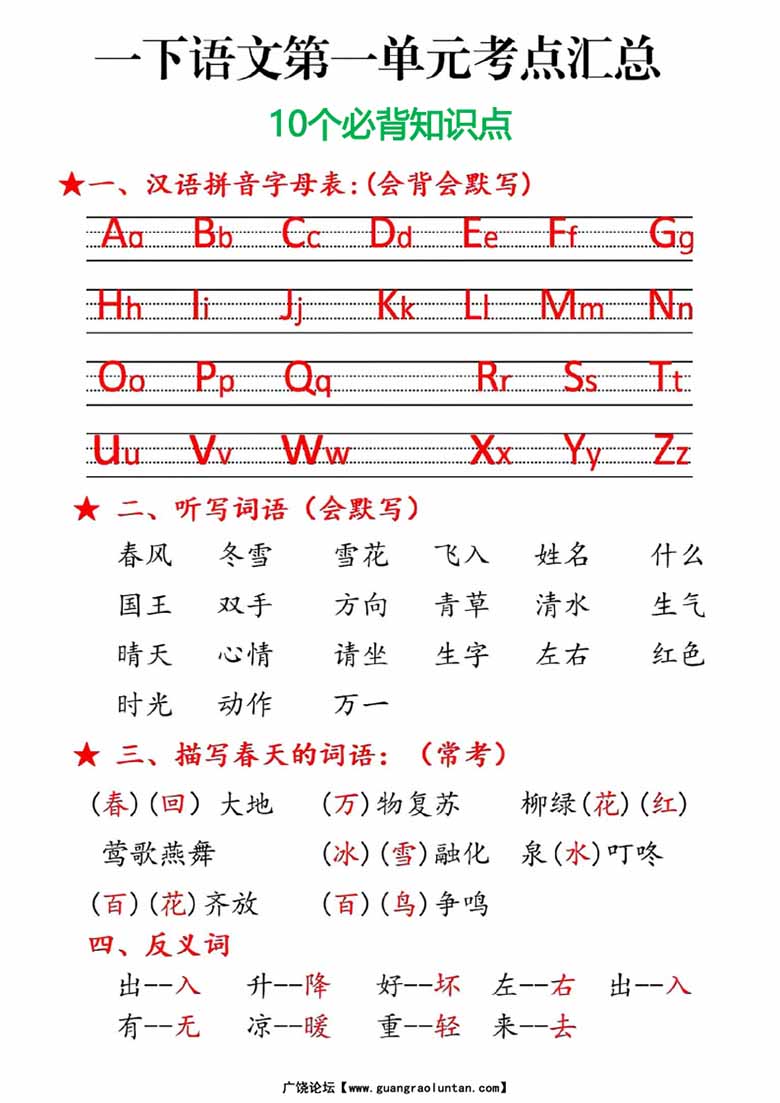 一年级语文下册第一单元考点总结10个必备知识点-副本_00 副本.jpg