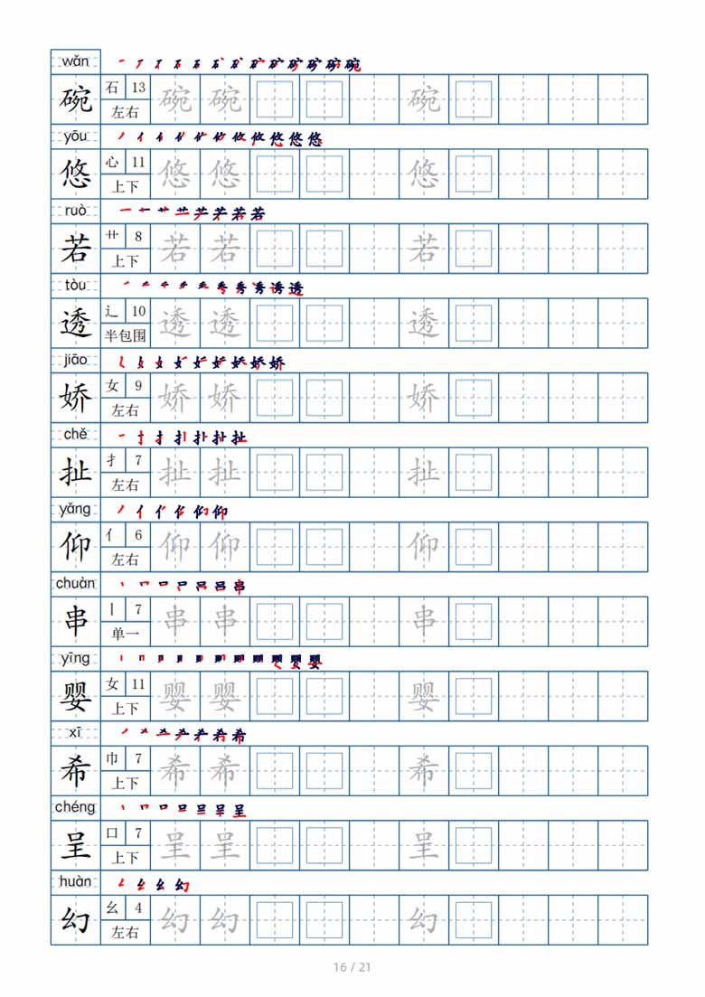 三年级下册生字表250个，字帖21页（偏旁部首 笔顺 拼音）-副本_15 副本.jpg