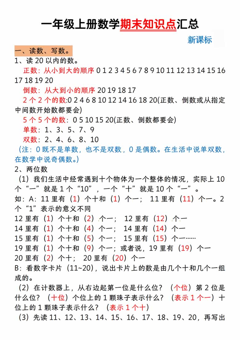 一年级上册数学期末知识点汇总（人教版）-副本_00 副本.jpg