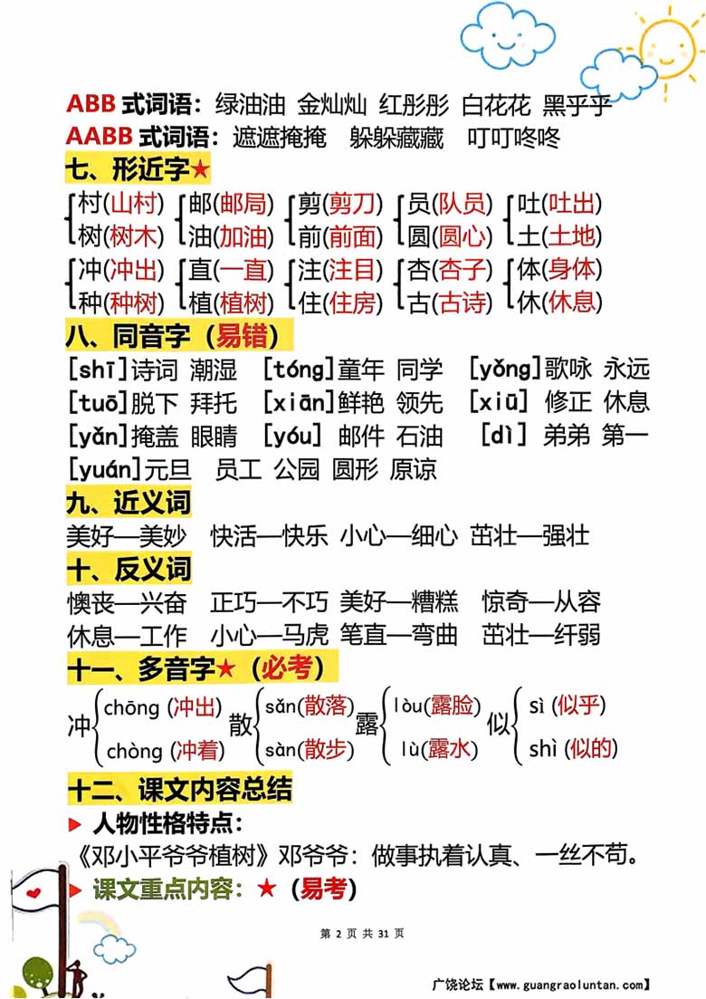 二年级下册语文1-8单元学霸重点知识梳理-副本_01 副本.jpg