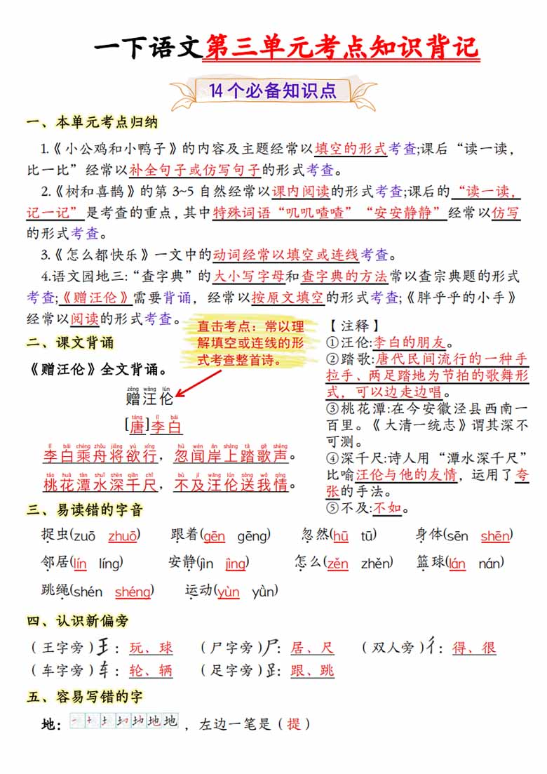 一年级下册语文第三单元考点知识背记-14个必背知识点-副本_00 副本.jpg