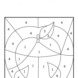 三幅数字填色画，3页PDF