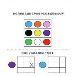 按照记忆标注出圆形所在的位置，专注力训练共5页PDF可打印 颜色追踪专注力训练 亲子游戏 广饶论坛中小学教育智慧平台