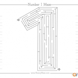 数字迷宫，11PDF可打印 亲子互动数字游戏