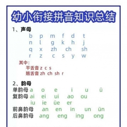 幼小衔接拼音知识总结 4页PDF