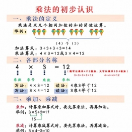 二年级上册数学表内乘法专项练习，30页PDF电子版