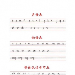 幼小衔接学拼音，拼音字母表搭配字母儿歌学习更简单，电子版PDF打印（包含同步音频）