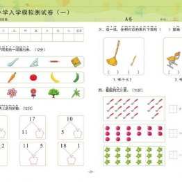 冲刺100分学前测试卷数学①+②，pdf电子版可打印