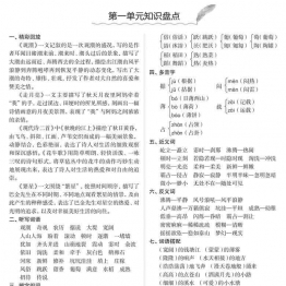 四年级语文上册知识盘点 8页可打印PDF 小学4年级综合教学资料 家长在家亲子教育资源 广饶论坛中小学教育智慧平台