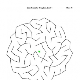 Easy Mazes (Ages 4-6)，1000页PDF可打印 复杂迷宫 亲子游戏 广饶论坛中小学教育智慧平台