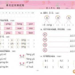 冲刺100分学前测试卷语言②，幼小衔接语文PDF可打印