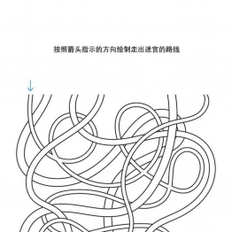 按照箭头指示的方向绘制走出迷宫的路线2，10页PDF可打印 立体迷宫 亲子游戏 广饶论坛中小学教育智慧平台