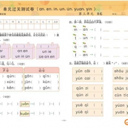 冲刺100分学前测试卷拼音②，PDF可打印