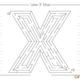 字母主题幼儿迷宫图片，电子版26页PDF打印，百度网盘下载可打印 复杂迷宫 亲子游戏 广饶论坛中小学教育智慧平台