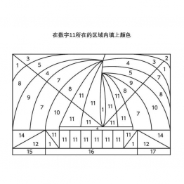 数字填色2，7页PDF