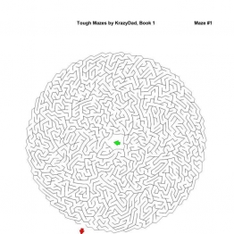 Tough Mazes (Ages 9-12+)，1000页PDF可打印 复杂迷宫 亲子游戏 家庭迷宫游戏 广饶论坛中小学教育智慧平台