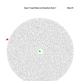 Super Tough Mazes (For robots of all ages)，1000页PDF可打印 复杂迷宫 亲子游戏 广饶论坛中小学教育智慧平台