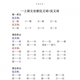 一年级上册语文综合小练习6套可打印PDF 小学1年级综合教学资料 家长在家亲子教育资源 广饶论坛中小学教育智慧平台